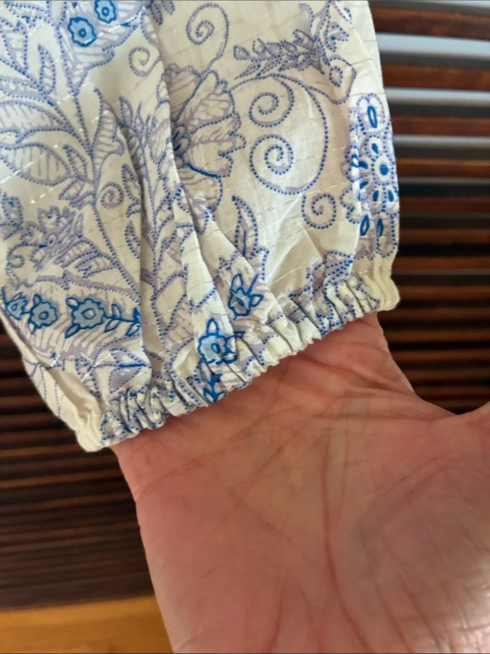 J. Crew blue white